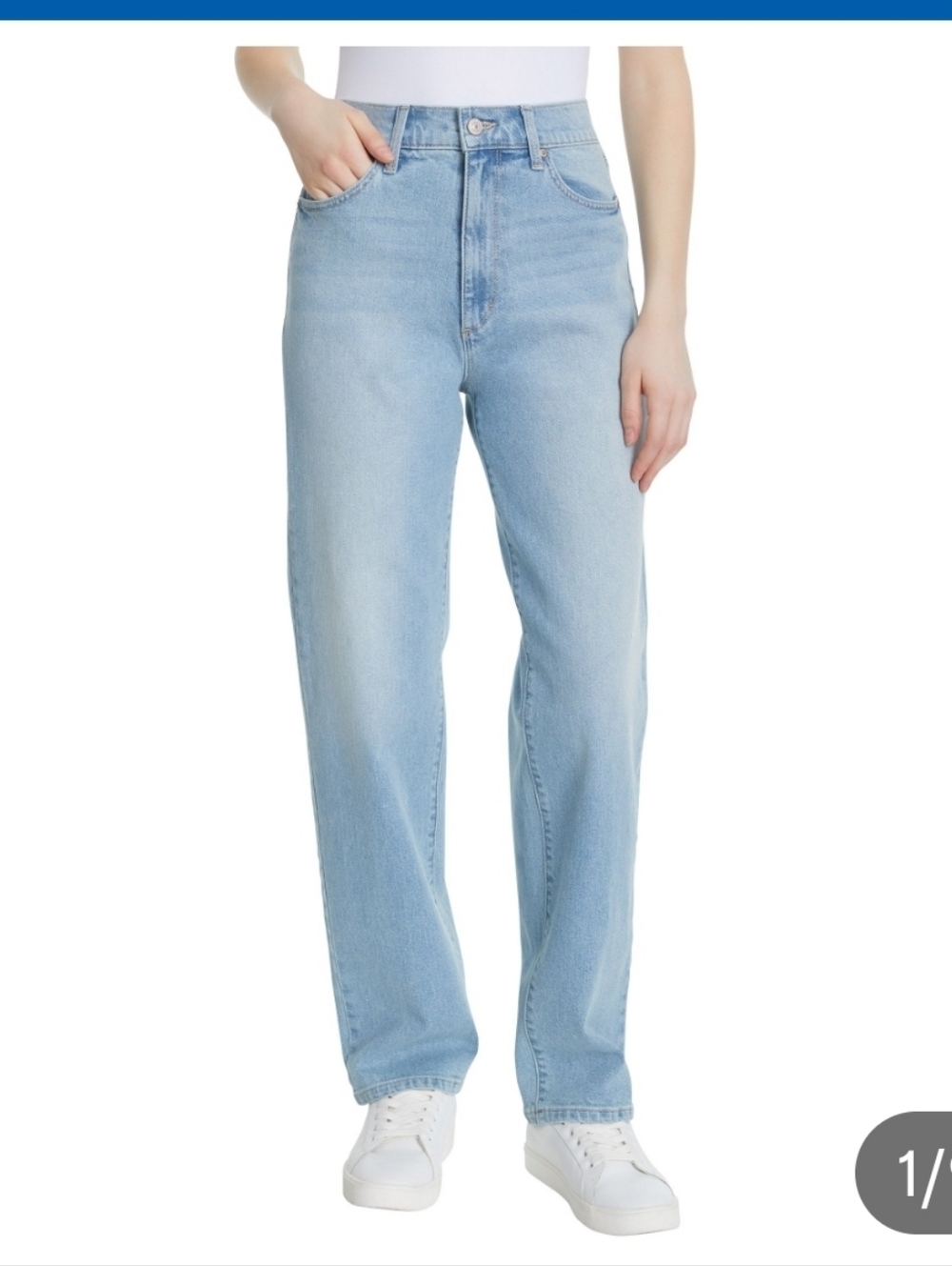 (Ew)Gloria Vanderbilt Ladies  High-Rise Straight Leg Jeans
